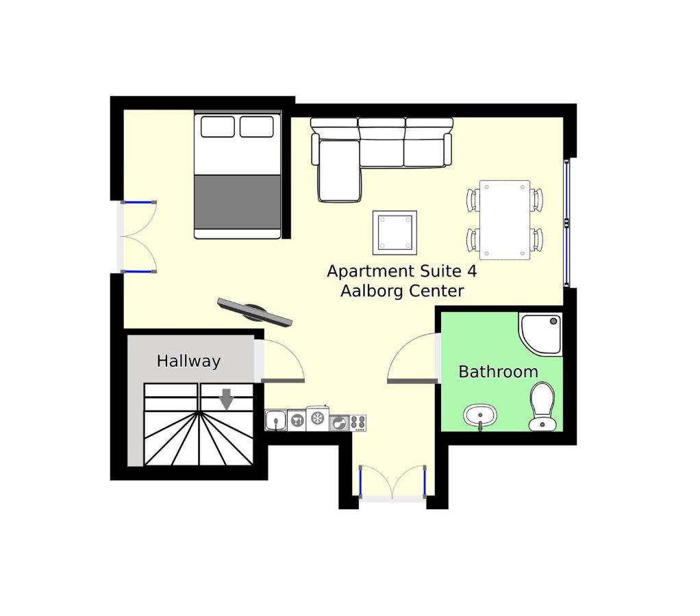 Aday - Apartment Suite 4 Aalborg Center 外观 照片